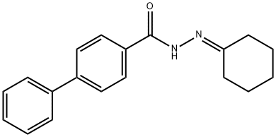 N'-cyclohexylidene[1,1'-biphenyl]-4-carbohydrazide Struktur