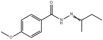 4-methoxy-N'-(1-methylpropylidene)benzohydrazide Struktur