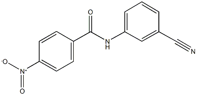 N-(3-cyanophenyl)-4-nitrobenzamide Struktur