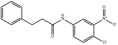 N-{4-chloro-3-nitrophenyl}-3-phenylpropanamide Struktur