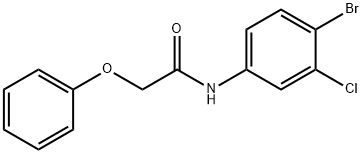 N-(4-bromo-3-chlorophenyl)-2-phenoxyacetamide Struktur