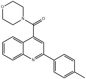 2-(4-methylphenyl)-4-(4-morpholinylcarbonyl)quinoline Struktur