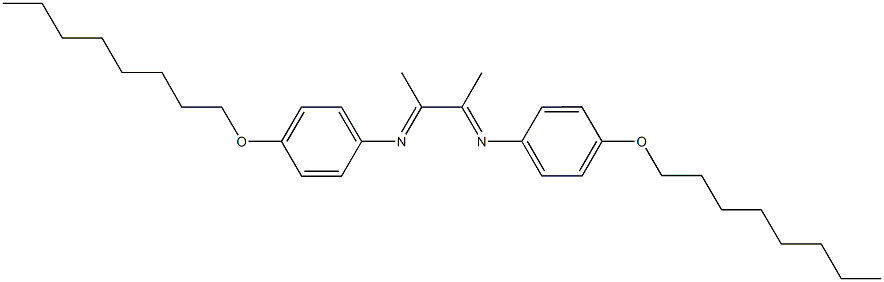 N-(1-methyl-2-{[4-(octyloxy)phenyl]imino}propylidene)-N-[4-(octyloxy)phenyl]amine Struktur