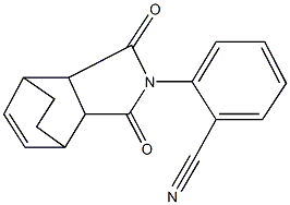 2-(3,5-dioxo-4-azatricyclo[5.2.2.0~2,6~]undec-8-en-4-yl)benzonitrile Struktur