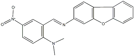 N-[2-(dimethylamino)-5-nitrobenzylidene]dibenzo[b,d]furan-3-amine Struktur