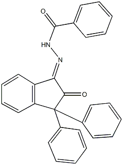 N'-(2-oxo-3,3-diphenyl-2,3-dihydro-1H-inden-1-ylidene)benzohydrazide Struktur