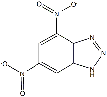 4,6-dinitro-1H-1,2,3-benzotriazole Struktur