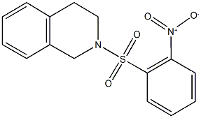 2-({2-nitrophenyl}sulfonyl)-1,2,3,4-tetrahydroisoquinoline Struktur