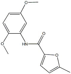 N-(2,5-dimethoxyphenyl)-5-methyl-2-furamide Struktur