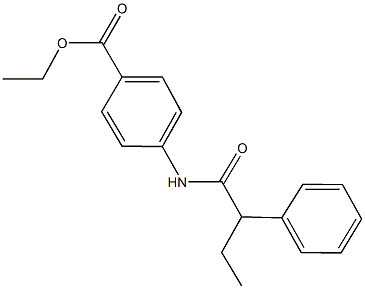 ethyl 4-[(2-phenylbutanoyl)amino]benzoate Struktur