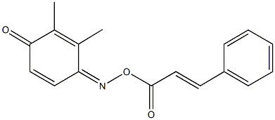 2,3-dimethylbenzo-1,4-quinone 1-(O-cinnamoyloxime) Struktur