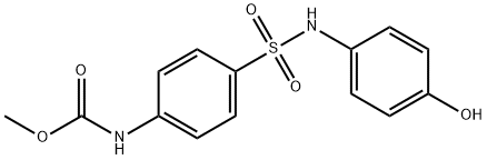 methyl 4-[(4-hydroxyanilino)sulfonyl]phenylcarbamate Struktur