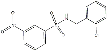 N-(2-chlorobenzyl)-3-nitrobenzenesulfonamide Struktur