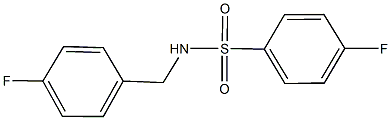 4-fluoro-N-(4-fluorobenzyl)benzenesulfonamide Struktur