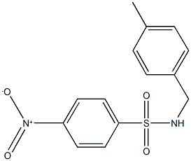 4-nitro-N-(4-methylbenzyl)benzenesulfonamide Struktur