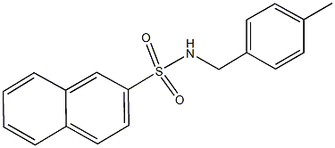 N-(4-methylbenzyl)-2-naphthalenesulfonamide Struktur