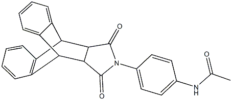 N-[4-(16,18-dioxo-17-azapentacyclo[6.6.5.0~2,7~.0~9,14~.0~15,19~]nonadeca-2,4,6,9,11,13-hexaen-17-yl)phenyl]acetamide Struktur