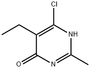 6-chloro-5-ethyl-2-methylpyrimidin-4-ol Struktur