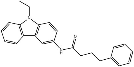 N-(9-ethyl-9H-carbazol-3-yl)-4-phenylbutanamide Struktur