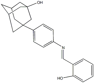 3-{4-[(2-hydroxybenzylidene)amino]phenyl}-1-adamantanol Struktur