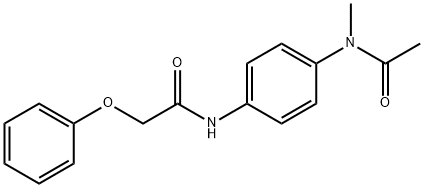 N-{4-[acetyl(methyl)amino]phenyl}-2-phenoxyacetamide Struktur