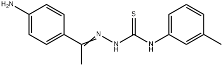 1-(4-aminophenyl)ethanone N-(3-methylphenyl)thiosemicarbazone Struktur