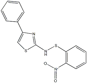 2-[({2-nitrophenyl}sulfanyl)amino]-4-phenyl-1,3-thiazole Struktur