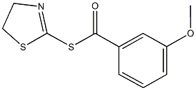 S-(4,5-dihydro-1,3-thiazol-2-yl) 3-methoxybenzenecarbothioate Struktur