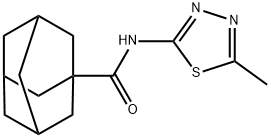 N-(5-methyl-1,3,4-thiadiazol-2-yl)-1-adamantanecarboxamide Struktur