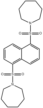 1-{[5-(1-azepanylsulfonyl)-1-naphthyl]sulfonyl}azepane Struktur