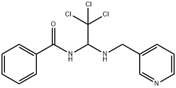 N-{2,2,2-trichloro-1-[(pyridin-3-ylmethyl)amino]ethyl}benzamide Struktur