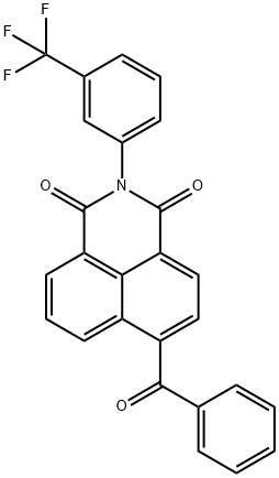 6-(phenylcarbonyl)-2-[3-(trifluoromethyl)phenyl]-1H-benzo[de]isoquinoline-1,3(2H)-dione Struktur