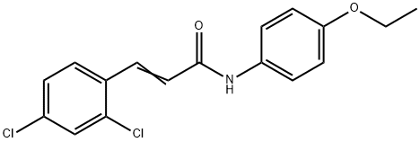 3-(2,4-dichlorophenyl)-N-(4-ethoxyphenyl)acrylamide Struktur