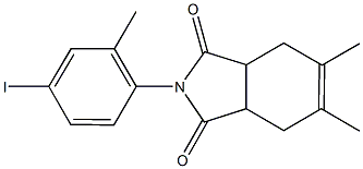 2-(4-iodo-2-methylphenyl)-5,6-dimethyl-3a,4,7,7a-tetrahydro-1H-isoindole-1,3(2H)-dione Struktur