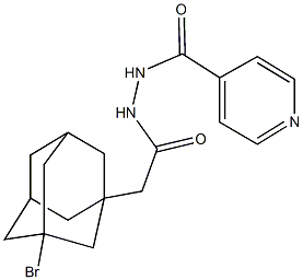 2-(3-bromo-1-adamantyl)-N'-isonicotinoylacetohydrazide Struktur