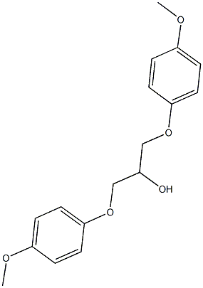 1,3-bis(4-methoxyphenoxy)-2-propanol Struktur