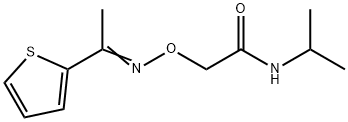 N-isopropyl-2-({[1-(2-thienyl)ethylidene]amino}oxy)acetamide Struktur