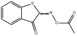 1-benzothiophene-2,3-dione 2-(O-acetyloxime) Struktur