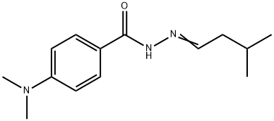 4-(dimethylamino)-N'-(3-methylbutylidene)benzohydrazide Struktur