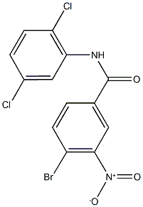 4-bromo-N-(2,5-dichlorophenyl)-3-nitrobenzamide Struktur