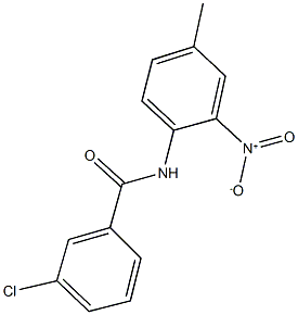 3-chloro-N-{2-nitro-4-methylphenyl}benzamide Struktur