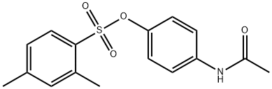 4-(acetylamino)phenyl 2,4-dimethylbenzenesulfonate Struktur