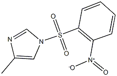 1-({2-nitrophenyl}sulfonyl)-4-methyl-1H-imidazole Struktur