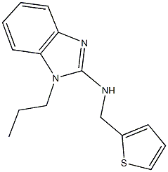 1-propyl-N-(2-thienylmethyl)-1H-benzimidazol-2-amine Struktur