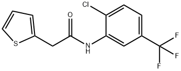 N-[2-chloro-5-(trifluoromethyl)phenyl]-2-thien-2-ylacetamide Struktur