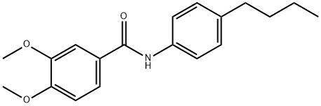 N-(4-butylphenyl)-3,4-dimethoxybenzamide Struktur