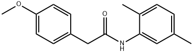 N-(2,5-dimethylphenyl)-2-(4-methoxyphenyl)acetamide Struktur