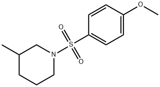 methyl 4-[(3-methyl-1-piperidinyl)sulfonyl]phenyl ether Struktur