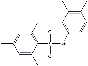 N-(3,4-dimethylphenyl)-2,4,6-trimethylbenzenesulfonamide Struktur