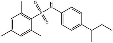 N-(4-sec-butylphenyl)-2,4,6-trimethylbenzenesulfonamide Struktur